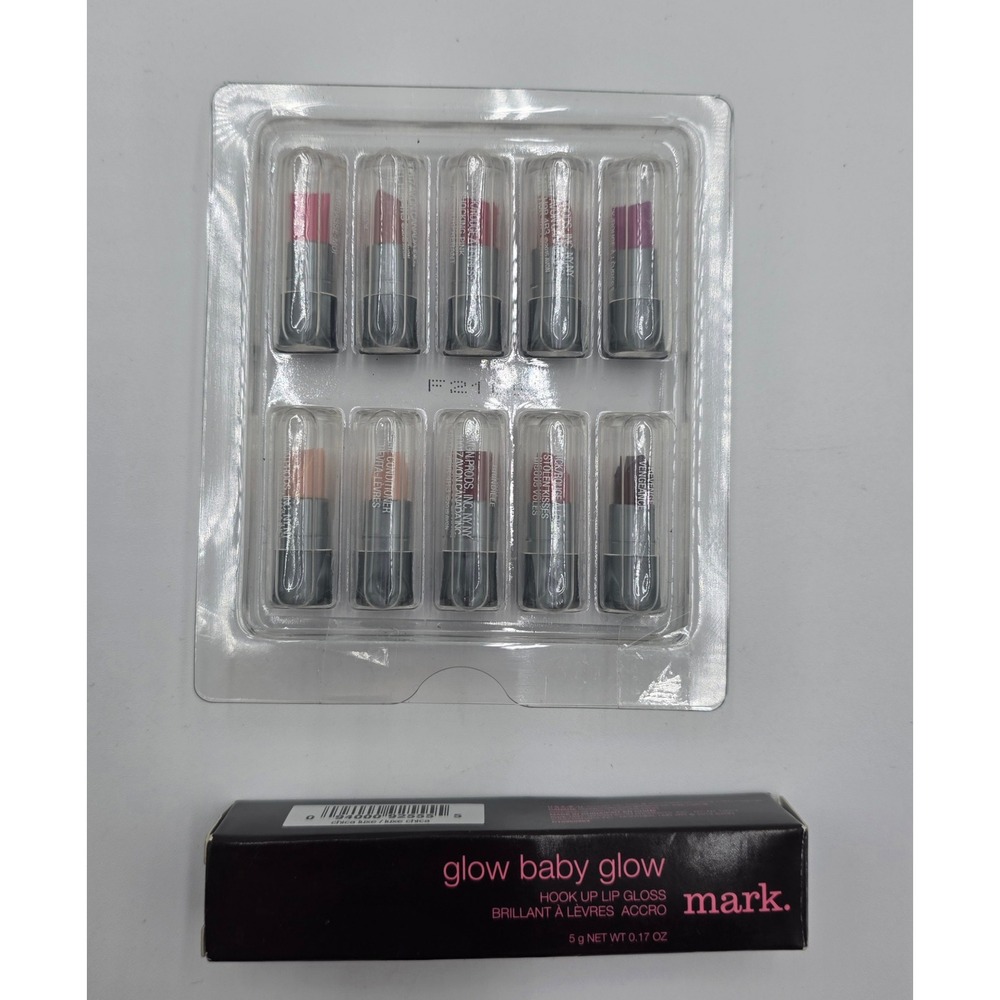 Avon Beyond Color Lipstick Sample Pack & Mark Glow Baby Glow Gloss Chica Luxe